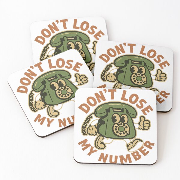 Item preview, Don’t Lose My Number – Vintage Cartoon Phone Design designed and sold by mikoscha.