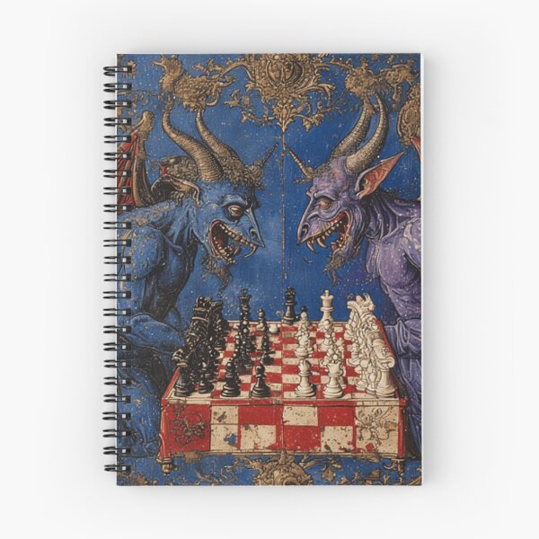 Item preview, Medieval Devil Chess Art designed and sold by TheDarkWardrobe.