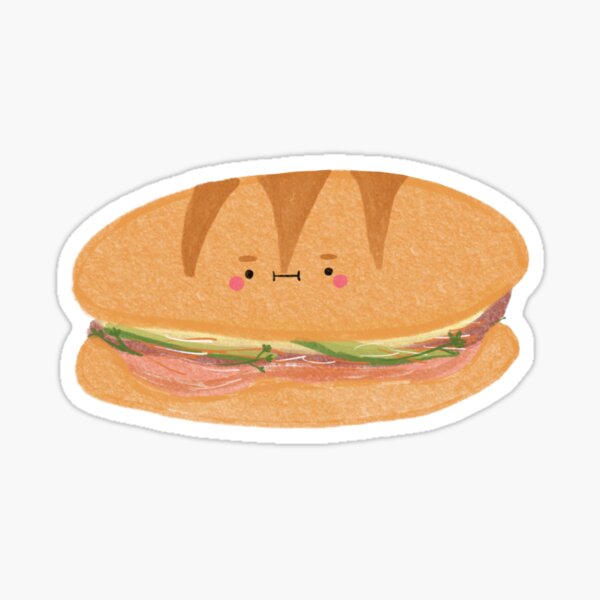 Item preview, Cute Vietnamese Sub (Banh Mi)  designed and sold by Merchant Otter .