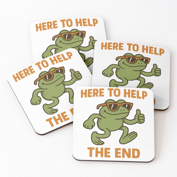 Item preview, Here to Help Frog – Funny Retro Cartoon Design designed and sold by mikoscha.