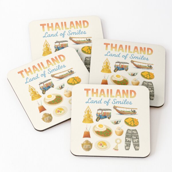Item preview, Thailand Icons – Land of Smiles designed and sold by Patternicity.