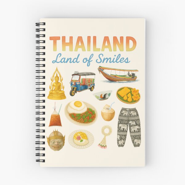 Item preview, Thailand Icons – Land of Smiles designed and sold by Patternicity.