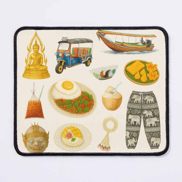 Item preview, Thailand Icons – Land of Smiles designed and sold by Patternicity.
