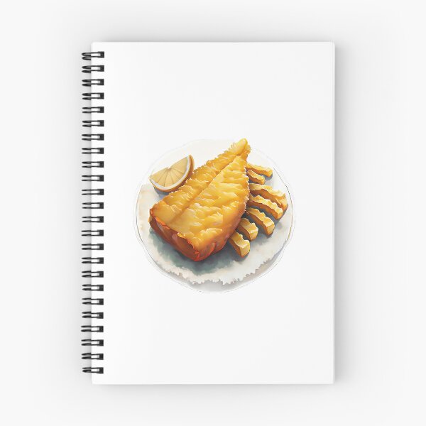 Item preview, "Junk Food FISH AND CHIPS Sticker | Fun Fast Food Lover Art" designed and sold by Mandayartstudio.