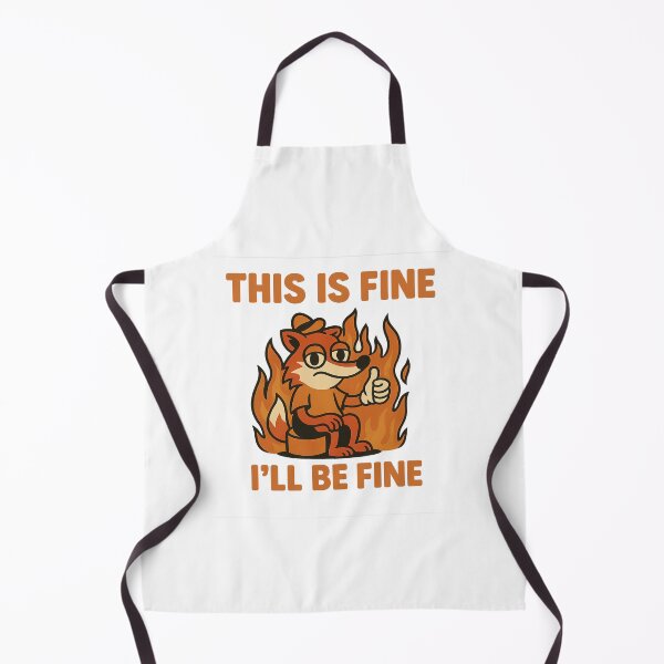 Item preview, This Is Fine Fox – I'll Be Fine Meme Design designed and sold by mikoscha.
