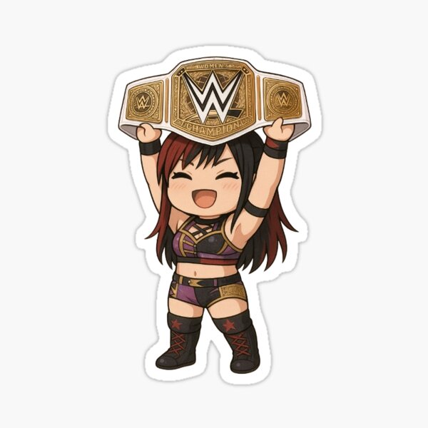 Item preview, Iyo Sky Women’s World Heavyweight Champion Chibi  designed and sold by Justgee92.