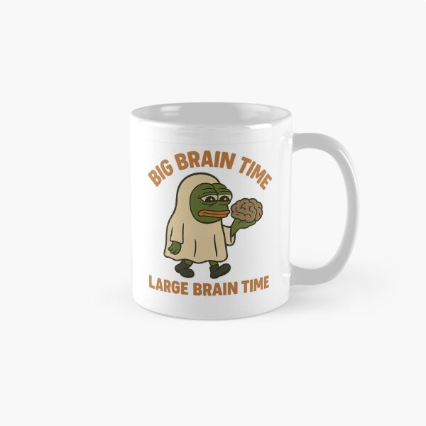 Item preview, Pepe Big Brain Time – Retro Meme Ghost Design designed and sold by mikoscha.