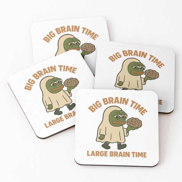 Item preview, Pepe Big Brain Time – Retro Meme Ghost Design designed and sold by mikoscha.