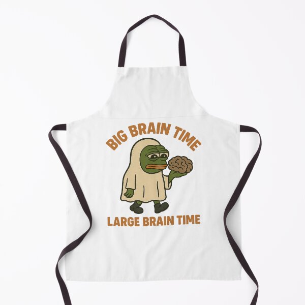 Item preview, Pepe Big Brain Time – Retro Meme Ghost Design designed and sold by mikoscha.