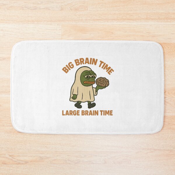 Item preview, Pepe Big Brain Time – Retro Meme Ghost Design designed and sold by mikoscha.