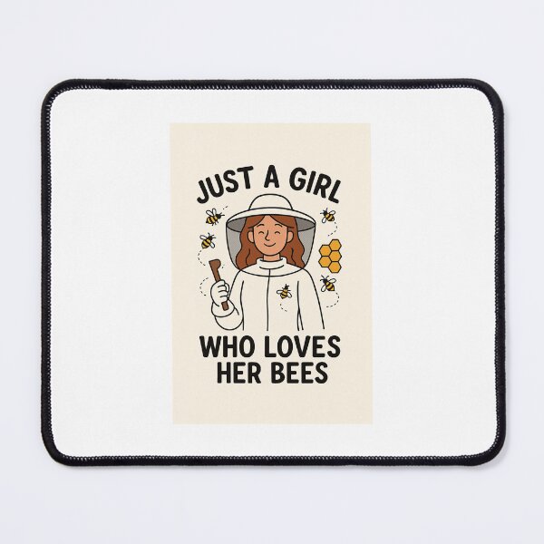 Item preview, just a girl who loves bees designed and sold by Pawsitively Minimal.