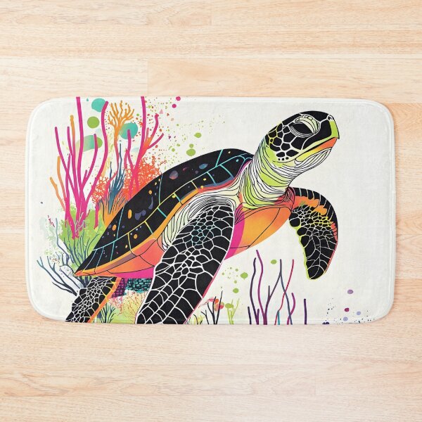 Item preview, Beautiful, majestic colorful sea turtle designed and sold by dcrc.