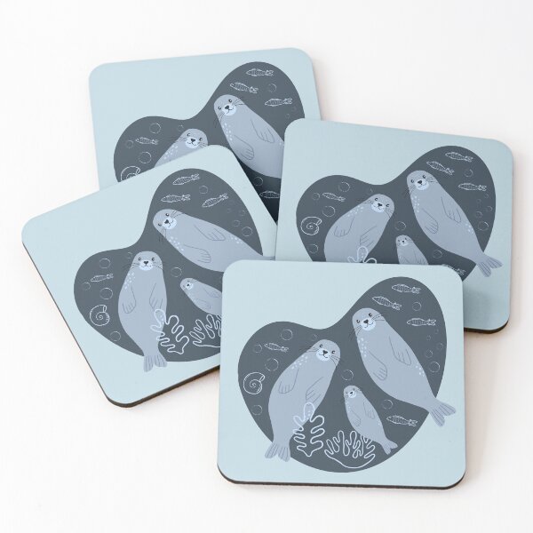 Item preview, Linda familia de focas designed and sold by AnulaArt.