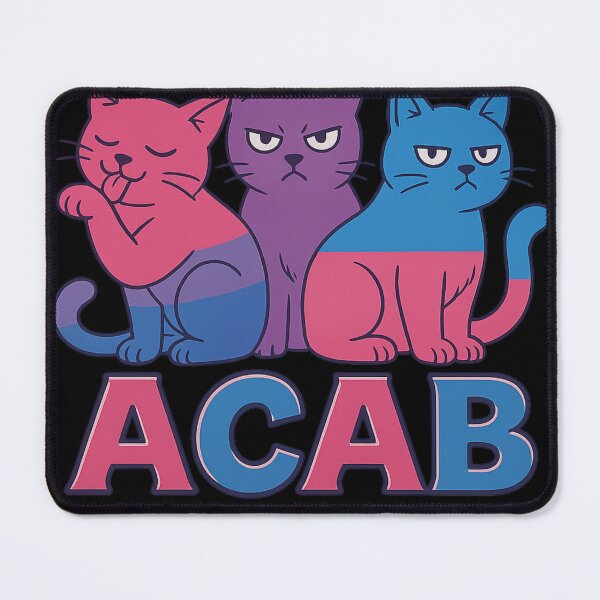 Item preview, ACAB – All Cats Are Bisexual (Bi Pride Cats) designed and sold by TrashCultSupply.