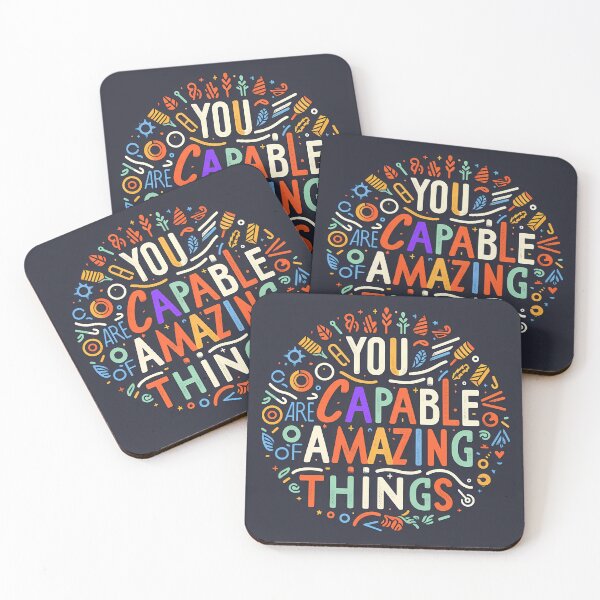 Item preview, You are capable of amazing things, typography designed and sold by maxmaj.