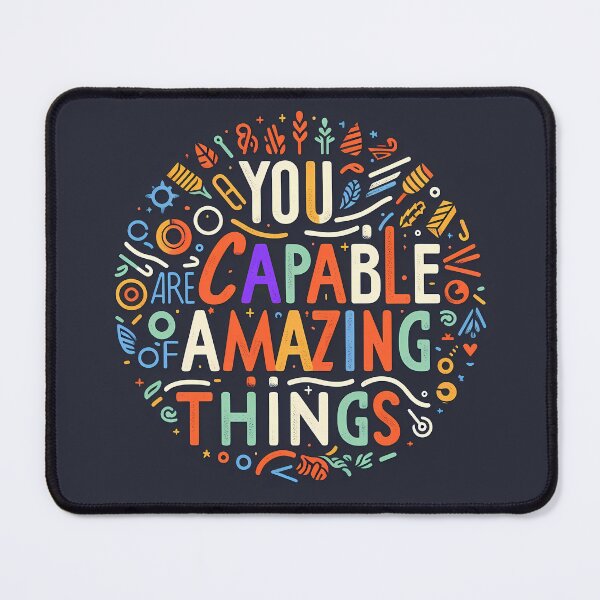 Item preview, Eres capaz de cosas increíbles, tipografía. designed and sold by maxmaj.