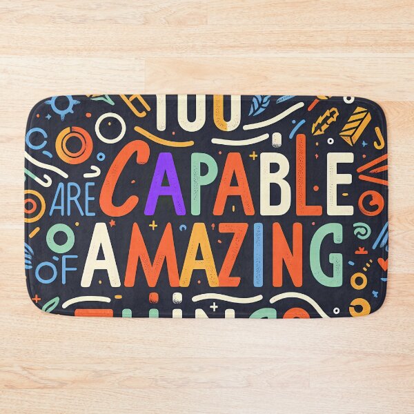 Item preview, You are capable of amazing things, typography designed and sold by maxmaj.