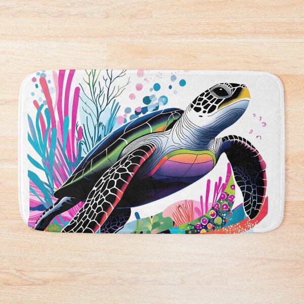 Item preview, beautiful, majestic colorful sea turtle designed and sold by dcrc.