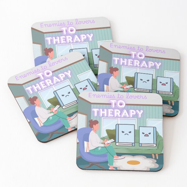 Item preview, Enemies to Lovers to Therapy – Book Trope Humor designed and sold by StudioSamanthaa.