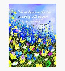 Wild Flowers in our Hair Photographic Print