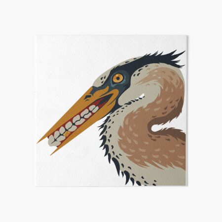 Vista previa del artículo con la obra «Garza de los Dientes (Sr. Dientes)», diseñado y vendido por Wyyrmwood and Bad Omens .