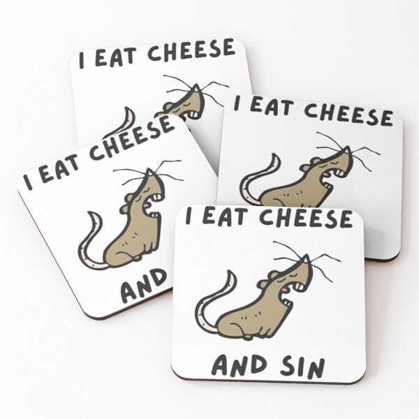 Item preview, I Eat Cheese and Sin Funny designed and sold by calesyora77.