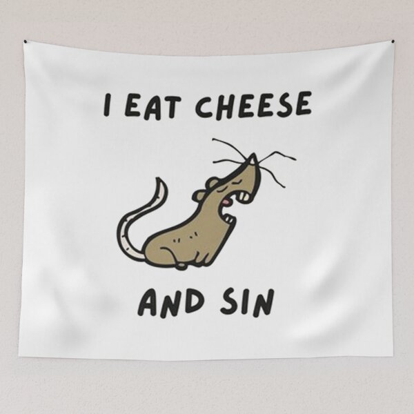 Item preview, I Eat Cheese and Sin Funny designed and sold by calesyora77.