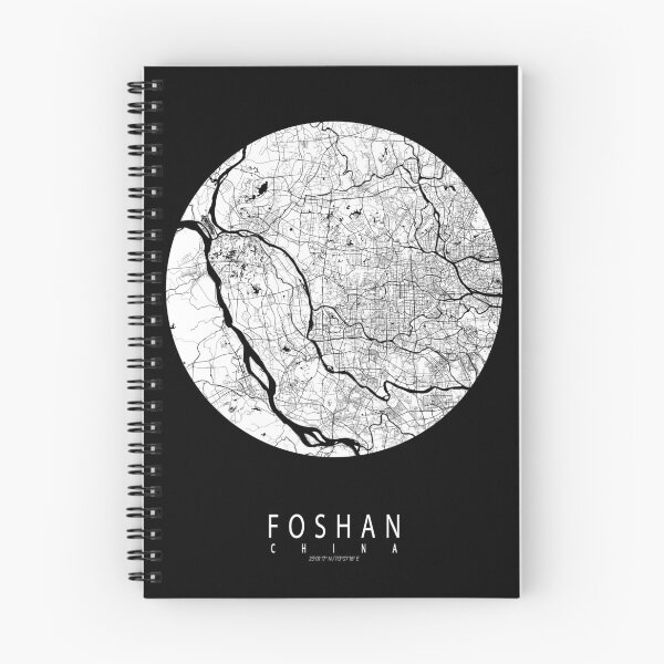 Item preview, Foshan City Map of China - Full Moon designed and sold by deMAP.