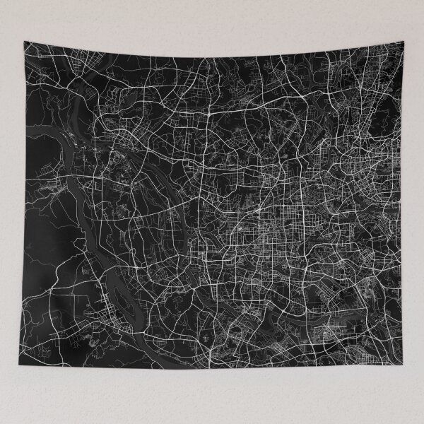 Item preview, Foshan City Map of China - Full Moon designed and sold by deMAP.