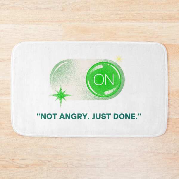 Item preview, Not Angry. Just Done – Power Switch Illustration designed and sold by IndianShopper.