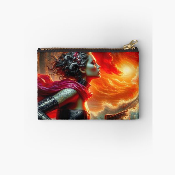 Item preview, "Tsunami Pianist - Fiery Ocean Fantasy Art" designed and sold by Ghost Archer Illusions.
