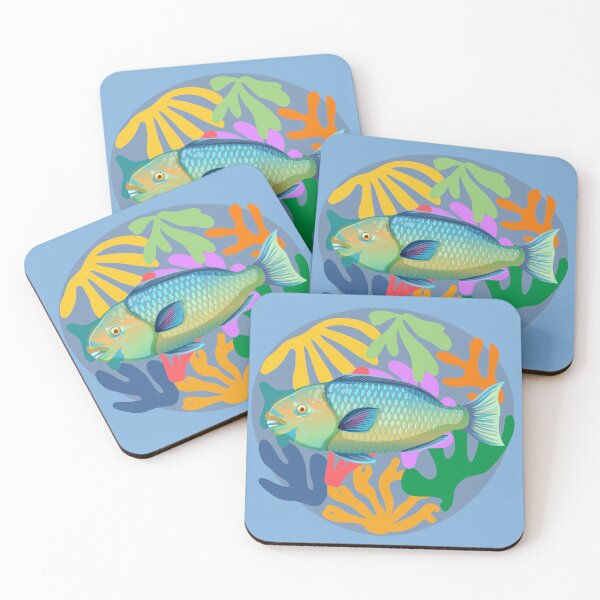Item preview, Colorful Parrotfish designed and sold by AnulaArt.