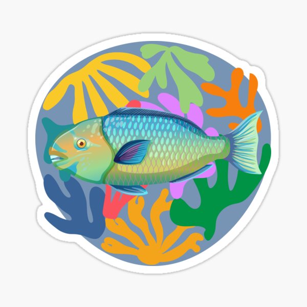 Item preview, Colorful Parrotfish designed and sold by AnulaArt.