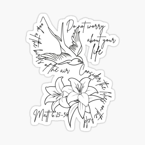 Item preview, Matthew 6:25-34 designed and sold by LoveGraceValor.
