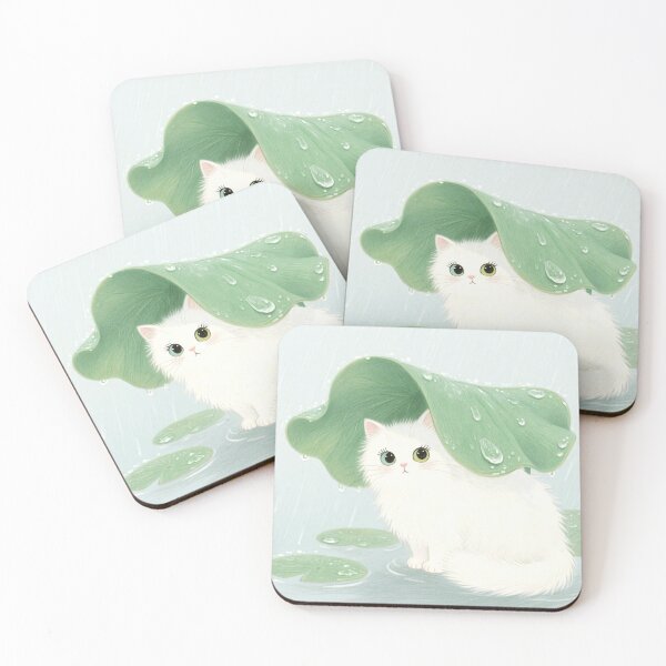 Item preview, Kitten Under Lotus Leaf designed and sold by Kayslab.