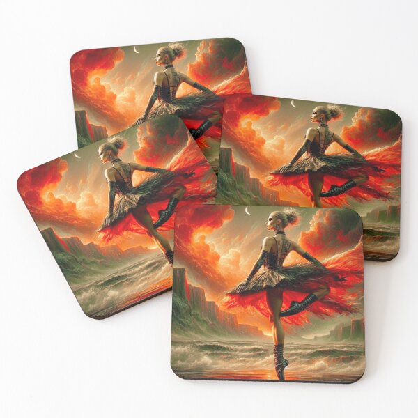 Item preview, "Storm Dancer - Fiery Ocean Ballet Art" designed and sold by Ghost Archer Illusions.