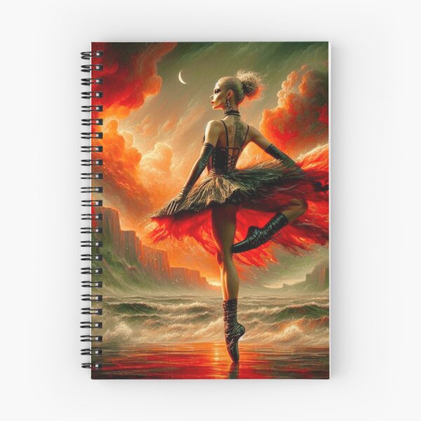 Item preview, "Storm Dancer - Fiery Ocean Ballet Art" designed and sold by Ghost Archer Illusions.