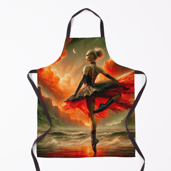 Item preview, "Storm Dancer - Fiery Ocean Ballet Art" designed and sold by Ghost Archer Illusions.