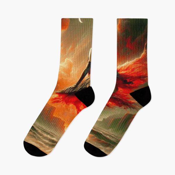 Item preview, "Storm Dancer - Fiery Ocean Ballet Art" designed and sold by Ghost Archer Illusions.