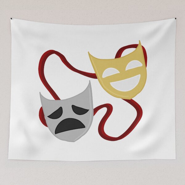 Item preview, Comedy & Tragedy designed and sold by ScribblesNZ.