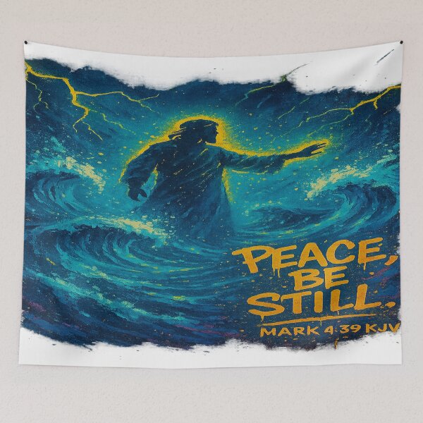 Item preview, Peace Be Still – Storm Calming Art designed and sold by dessertcruzing.