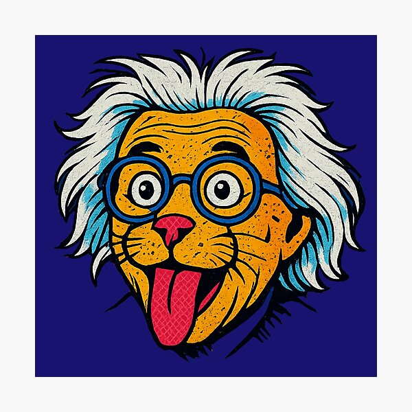 Item preview, Albert Einstein Cat designed and sold by Lemon Pop.