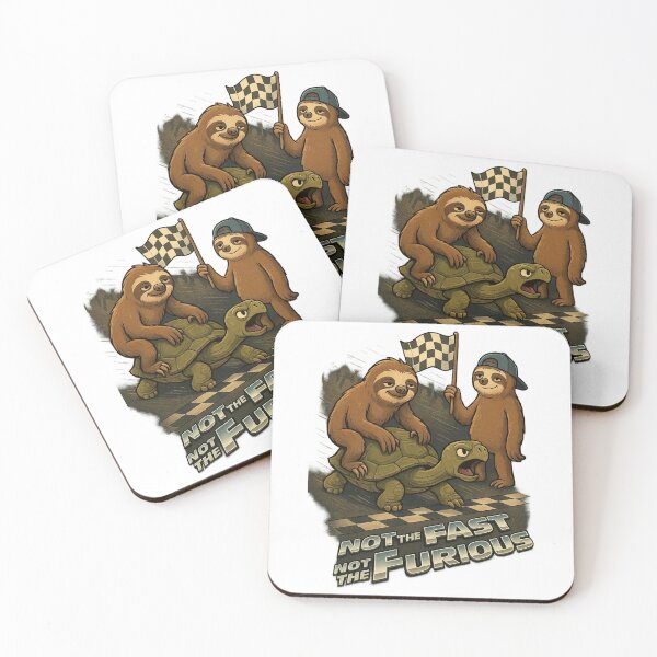 Item preview, Not the Fast Not the Furious Sloth Turtle Racing Design designed and sold by PacImpressions.