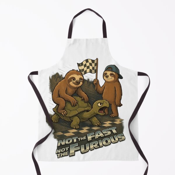 Item preview, Not the Fast Not the Furious Sloth Turtle Racing Design designed and sold by PacImpressions.