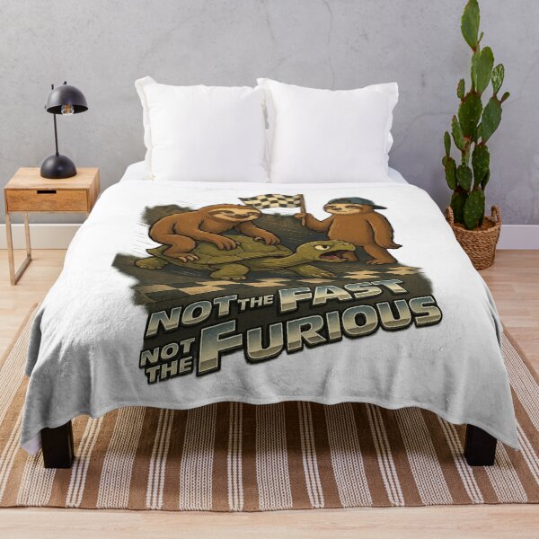 Item preview, Not the Fast Not the Furious Sloth Turtle Racing Design designed and sold by PacImpressions.