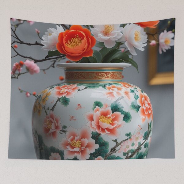 Artikelvorschau, chinesische Blumenvase Malerei entworfen und verkauft von optimusprime39.