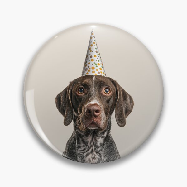 Item preview, Cute Pointer dog with Party Hat Birthday Celebration designed and sold by LazyOwlStore.