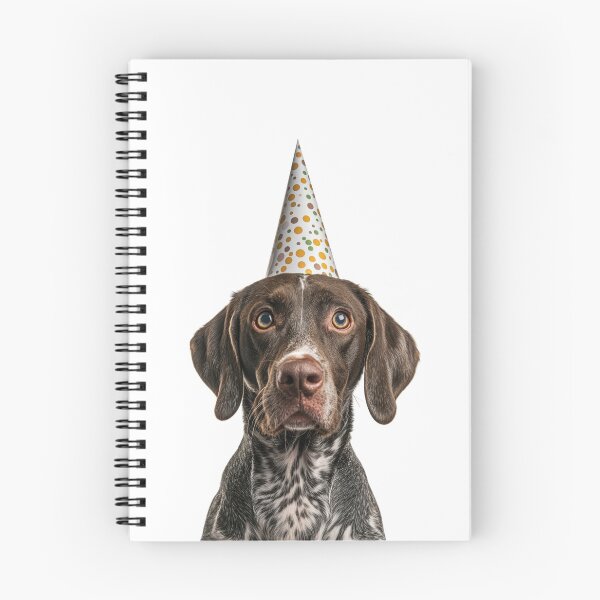 Item preview, Cute Pointer dog with Party Hat Birthday Celebration designed and sold by LazyOwlStore.