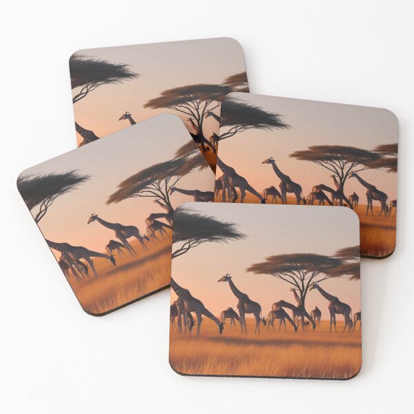 Item preview, Copy of Copy of Savanna Life Seamless Pattern – Giraffes, Acacia Trees & Golden Grasses designed and sold by Wild Bloom Studio.