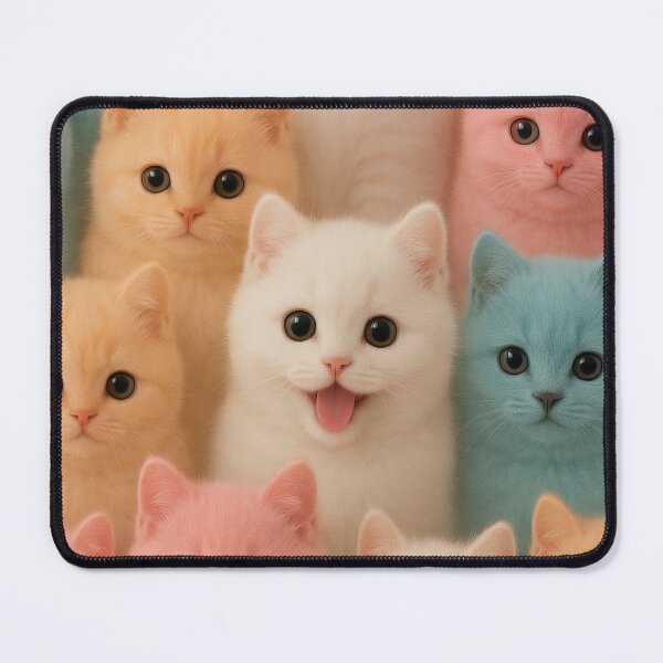 Item preview, Cute Cats Pastel | wallpaper for Men and Women designed and sold by wallsandpatts.
